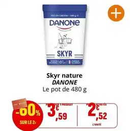 Coccinelle Supermarché Danone - skyr nature offre