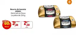 Coccinelle Supermarché Le gall - beurre de baratte offre