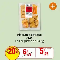 Coccinelle Supermarché Agis - plateau asiatique offre
