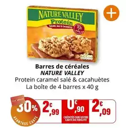 Coccinelle Supermarché Nature valley - barres de céréales offre