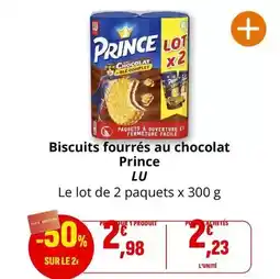 Coccinelle Supermarché Lu - biscuits fourrés au chocolat prince offre