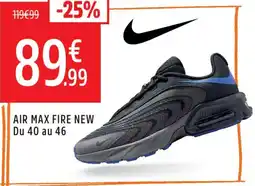 Intersport Air max fire new offre