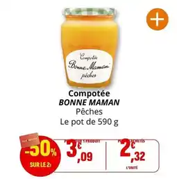 Coccinelle Supermarché Bonne maman - compotée offre