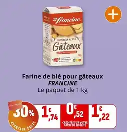 Coccinelle Supermarché Francine - farine de blé pour gâteaux offre