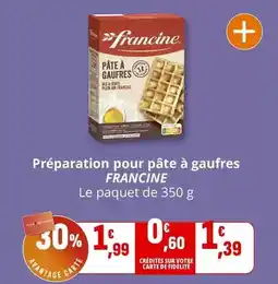 Coccinelle Supermarché Francine - préparation pour pâte à gaufres offre