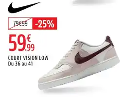Intersport Court vision low offre
