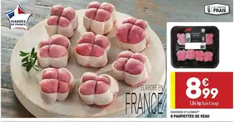 ALDI 8 Paupiettes De Veau offre