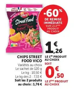 Super U Chips street food vico offre