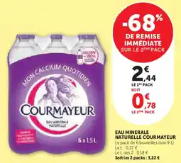 Super U Eau minerale naturelle courmayeur offre