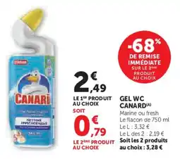 Super U Gel wc canard offre