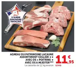 Super U Agneau du patrimoine lacaune assortiment collier avec os + poitrine avec os a mijoter offre