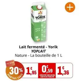 Coccimarket Yoplait - lait fermenté-yorik offre