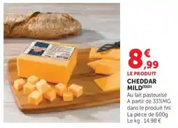 Super U Cheddar mild offre