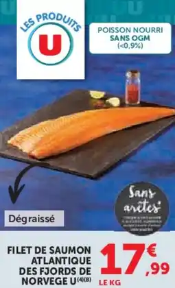 Super U Filet de saumon atlantique des fjords de norvege u offre