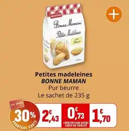 Coccimarket Bonne maman - petites madeleines offre