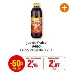 Coccimarket Pago - jus de fraise offre