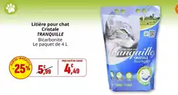 Coccimarket Tranquille - litière pour chat cristale offre
