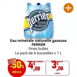 Coccinelle Supermarché Perrier - eau minérale naturelle gazeuse fines bulles offre