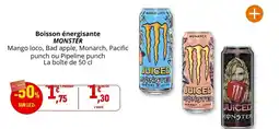 Coccinelle Supermarché Monster - boisson énergisante offre