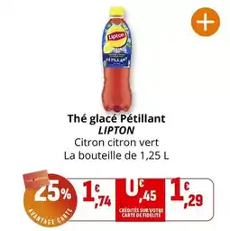 Coccinelle Supermarché Lipton - the glace petillant offre
