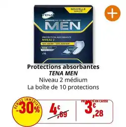 Coccinelle Supermarché Tena - protections absorbantes men offre