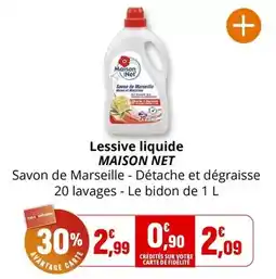 Coccinelle Express Maison net - lessive liquide offre