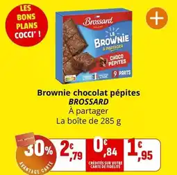 Coccinelle Express Brossard - brownie chocolat pépites offre
