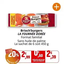 Coccinelle Express La fournée dorée - brioch'burgers offre