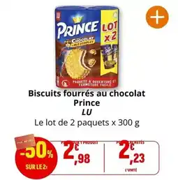 Coccinelle Express Lu - biscuits fourrés au chocolat prince offre