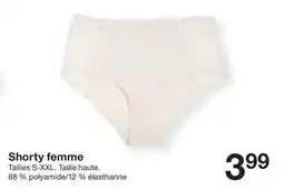 Zeeman Shorty femme offre
