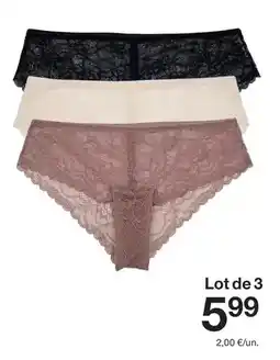 Zeeman Lot de 3 offre