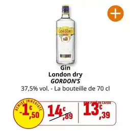 Coccinelle Supermarché Gordon's - gin london dry offre