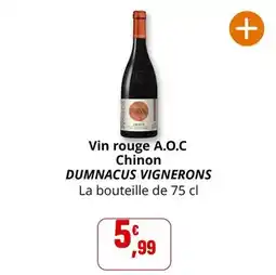 Coccinelle Express Vin rouge a.o.c chinon offre