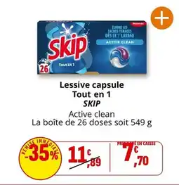 Coccinelle Express Skip - lessive capsule tout en 1 offre