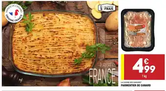 ALDI Parmentier De Canard offre
