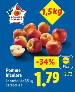 Lidl Pomme bicolore offre