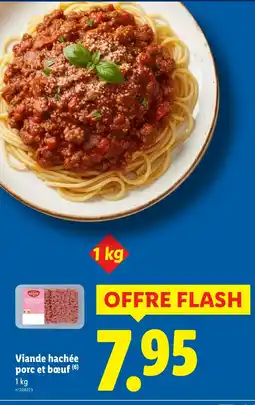 Lidl Viande hachée porc et bœuf offre