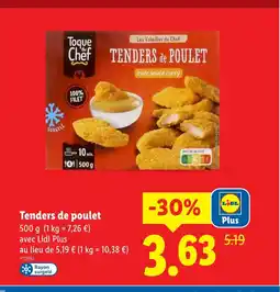 Lidl Tenders de poulet offre