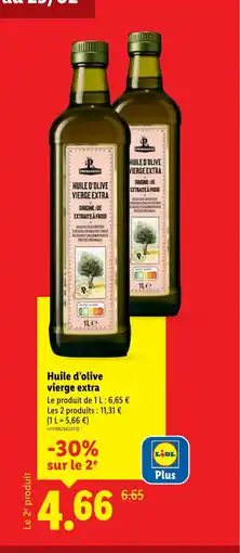 Lidl Huile d'olive vierge extra offre