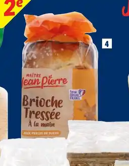 Lidl Brioche moulée au sucre perlée offre