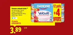 Lidl DANONE velouté fruits offre