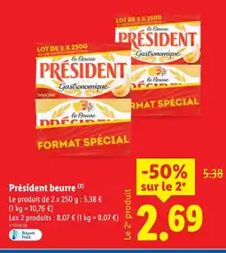Lidl PRESIDENT offre
