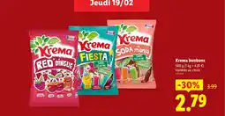 Lidl KREMA bonbons offre