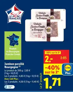 Lidl Jambon persillé Bourgogne offre