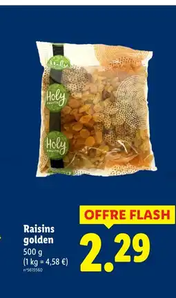 Lidl Raisins golden offre