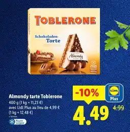 Lidl TOBLERONE Almondy tarte offre