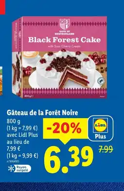 Lidl Gâteau de la Forêt Noire offre