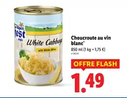 Lidl Choucroute au vin blanc offre