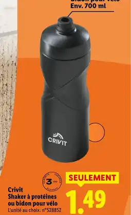 Lidl CRIVIT Shaker à protéines ou bidon pour vélo offre