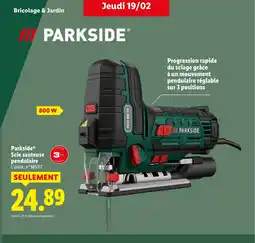 Lidl PARKSIDE Scie sauteuse pendulaire offre